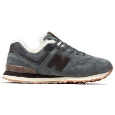 Кроссовки New Balance 574 Dark Grey Brown Winter